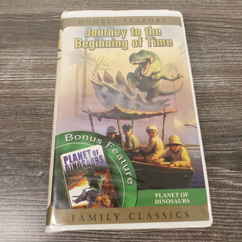 GoodTimes Journey to Beginning of Time Planet of Dinosaurs VHS Kids Good Double